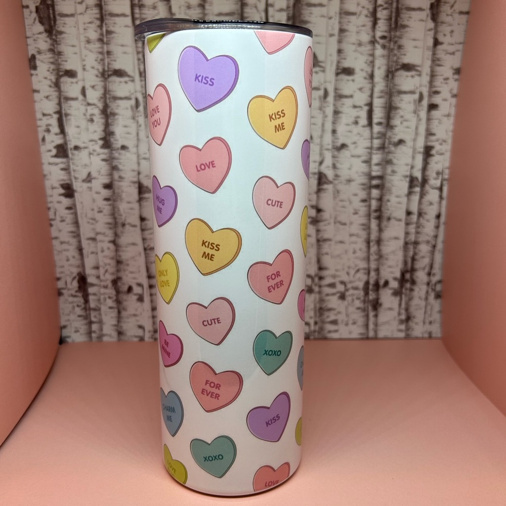 Conversation hearts Tumbler